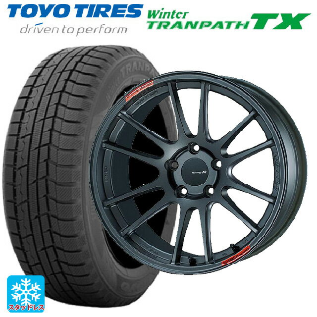 【6/22 20時〜 全品P5倍＆クーポン】235/60R18 107Q トーヨー ウインタートランパス TX エンケイ レーシングレボリューション GTC01RR マットダークガンメタリック 18-8J 国産車用 スタッドレスタイヤホイール4本セット