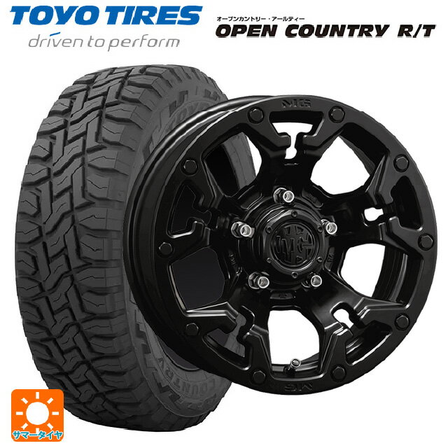 215/70R16 100Q トーヨー オープンカントリー RT ブラックレター クリムソン MG ゴーレム マットブラック 16-7J 国産車用 サマータイヤホイール4本セット