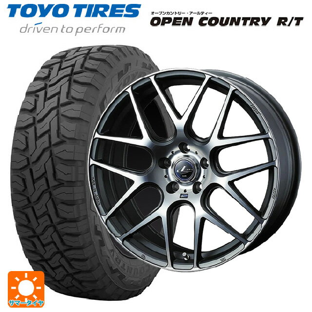スバル クロストレック(5AA-GUE)用 225/55R18 98Q トーヨー オープンカントリー RT ブラックレター ウェッズ レオニス ナヴィア06 MGMC 新品サマータイヤホイール 4本セット