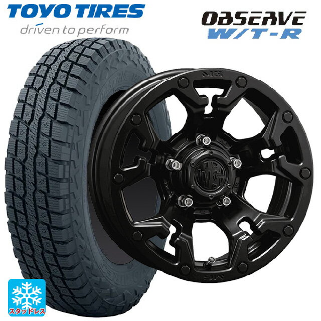 ジープ グラディエーター(JT系)用 285/70R17 116/113Q トーヨー オブザーブ W/T-R # クリムソン MG ゴーレム マットブラック 新品スタッドレスタイヤホイール 5本セット