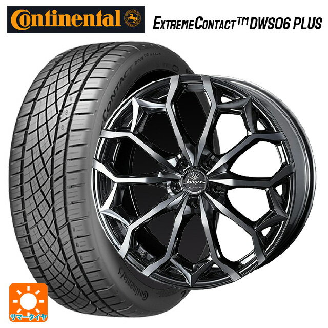 【6/20限定 全品P5倍＆クーポン】225/40R19 93Y XL コンチネンタル エクストリームコンタクト DWS06プラス 正規品 # ウェッズ クレンツェ ジルドーン384エボ SBCポリッシュ 19-8J 国産車用 サマータイヤホイール4本セット