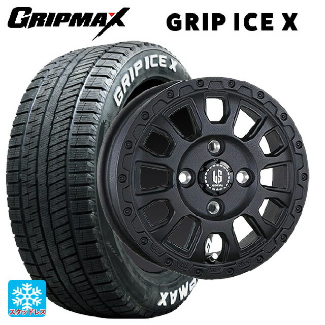 165/65R14 79Q グリップマックス グリップアイスX ホワイトレター 阿部商会 ラ・ストラーダ アベンチュラ WB 14-4.5J 国産車用 スタッドレスタイヤホイール4本セット