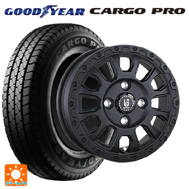 【6/22 20時〜 全品P5倍＆クーポン】145/80R12 80/78N グッドイヤー カーゴプロ 阿部商会 ラ・ストラーダ アベンチュラ WB 12-4J 国産車用 サマータイヤホイール4本セット