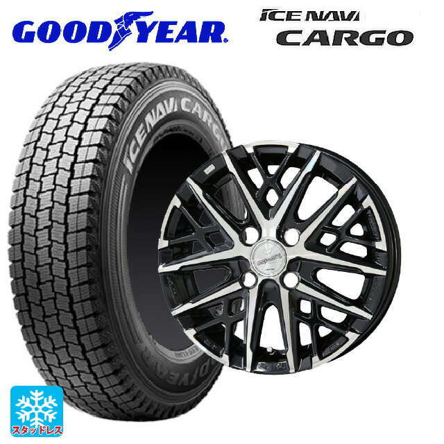 155/80R14 88/86N グッドイヤー アイスナビ カーゴ # 共豊 スマック グレイブ BP 14-5J 国産車用 スタッドレスタイヤホイール4本セット