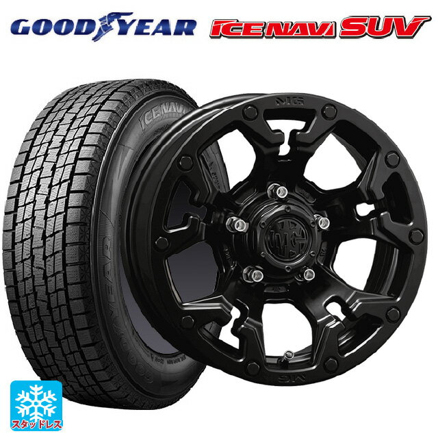 2024年製 215/70R16 100Q グッドイヤー アイスナビ SUV クリムソン MG ゴーレム マットブラック 16-7J 国産車用 スタッドレスタイヤホイール4本セット