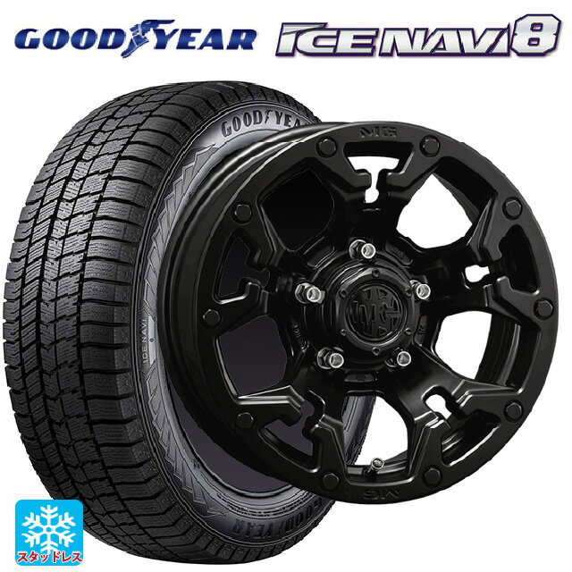 205/50R17 93Q XL グッドイヤー アイスナビ8 # クリムソン MG ゴーレム マットブラック 17-7J 国産車用 スタッドレスタイヤホイール4本セット