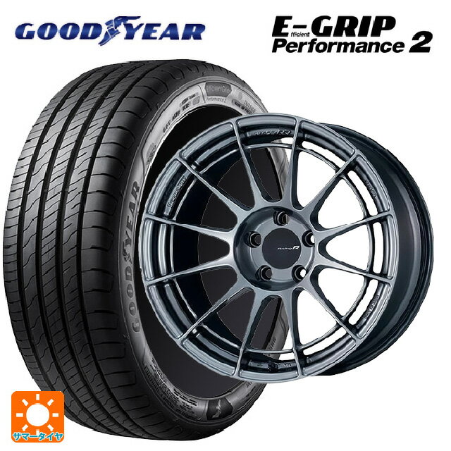 ホンダ ZR-V(RZ4)用 215/60R17 100V グッドイヤー エフィシェントグリップ パフォーマンス2 エンケイ レーシングレボリューション NT03RR ハイパーシルバー 新品サマータイヤホイール 4本セット