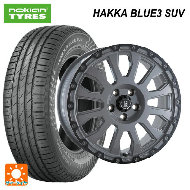 ミツビシ デリカD5(3DA系)用 225/60R18 104H XL ノキアン ハッカ ブルー3 SUV 阿部商会 ラ・ストラーダ アベンチュラ SGAR 新品サマータイヤホイール 4本セット