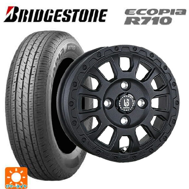 トヨタ プロボックス(160系)用 165/80R14 97/95N ブリヂストン エコピア R710 正規品 阿部商会 ラ・ストラーダ アベンチュラ WB 新品サマータイヤホイール 4本セット