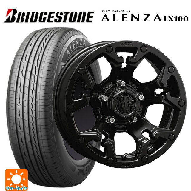 175/80R16 91S ブリヂストン アレンザLX100 正規品 クリムソン MG ゴーレム マットブラック 16-5.5J 国産車用 サマータイヤホイール4本セット