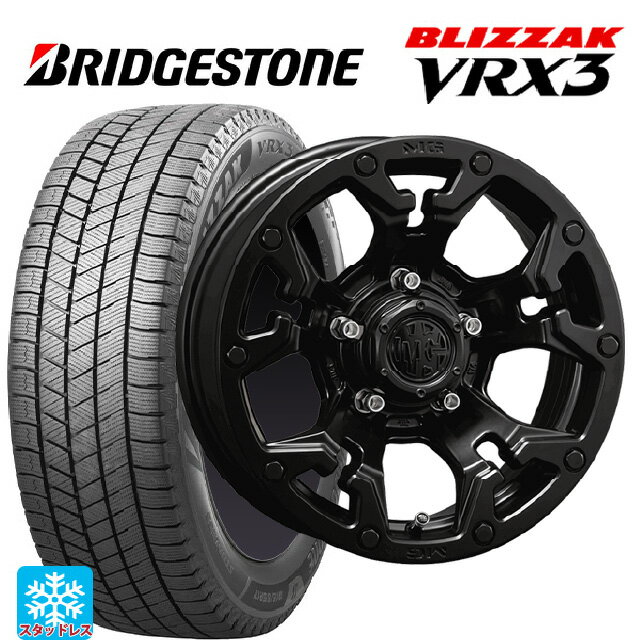 2024年製 215/65R16 98Q ブリヂストン ブリザック VRX3 正規品 # クリムソン MG ゴーレム マットブラック 16-7J 国産車用 スタッドレスタイヤホイール4本セット