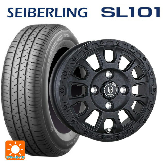 【6/15〜16限定 全品P5倍＆クーポン】145/80R12 74S セイバーリング セイバーリング SL101(ブリヂストン工場生産） 阿部商会 ラ・ストラーダ アベンチュラ WB 12-4J 国産車用 サマータイヤホイール4本セット