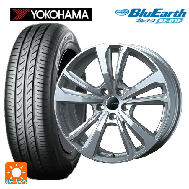 ルノー キャプチャー(2RH5F1)用 205/60R16 92H ヨコハマ ブルーアース AE01F ティーエーエス スマートライン 365 シルバー 新品サマータイヤホイール 4本セット