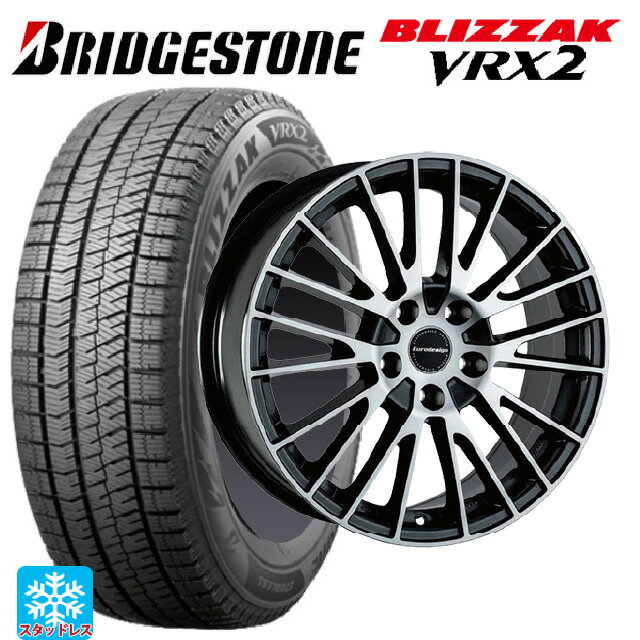 ミニ ミニクロスオーバー(F60)用 2024年製 205/65R16 95Q ブリヂストン ブリザック VRX2 正規品 阿部商会 ユーロデザイン カルヴァー ガンメタリック＋ポリッシュ 新品スタッドレスタイヤホイール 4本セット