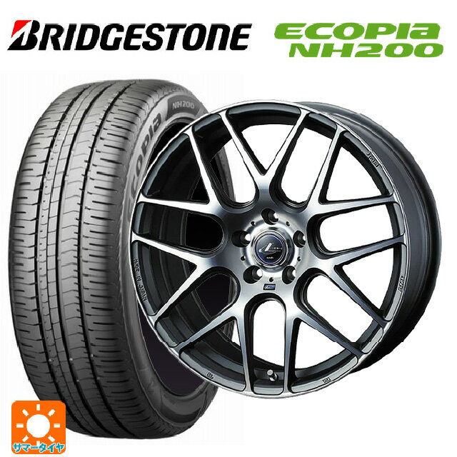 2023年製 215/45R18 93W XL ブリヂストン エコピア NH200 正規品 # ウェッズ レオニス ナヴィア06 MGMC 18-7J 国産車用 サマータイヤホイール4本セット