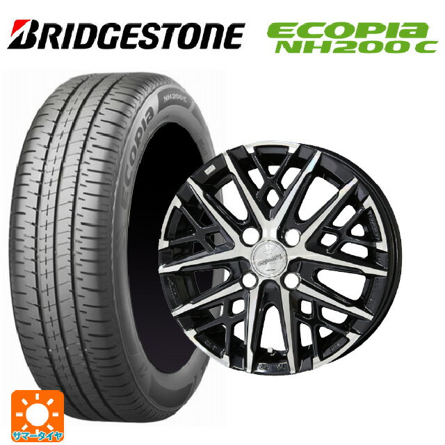 【6/22 20時〜 全品P5倍＆クーポン】165/65R14 79S ブリヂストン エコピア NH200C 正規品 共豊 スマック グレイブ BP 14-4.5J 国産車用 サマータイヤホイール4本セット