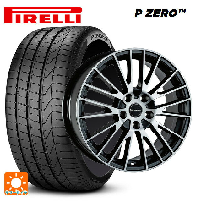 メルセデスベンツ GLCクーペ(X253)用 235/55R19 101Y ピレリ P ZERO 正規品 阿部商会 ユーロデザイン カルヴァー ガンメタリック+ポリッシュ 新品サマータイヤホイール 4本セット