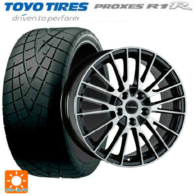 【6/22 20時〜 全品P5倍＆クーポン】アウディ S3(GYD)用 225/40R18 88W トーヨー プロクセス R1R 阿部商会 ユーロデザイン カルヴァー ガンメタリック＋ポリッシュ 新品サマータイヤホイール 4本セット