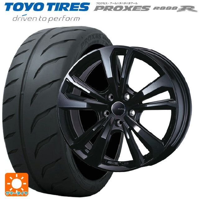 【6/11 1:59迄 全品ポイント5倍】ミニ ミニクーパー(電気自動車)(J01)用 205/50R17 89W トーヨー プロクセス R888R ティーエーエス スマートライン 365 ブラック 新品サマータイヤホイール 4本セット