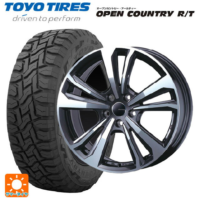 【6/15〜16限定 全品P5倍＆クーポン】ミニ カントリーマン(U25)用 225/55R18 98Q トーヨー オープンカントリー RT ブラックレター ティーエーエス スマートライン 365 ガンメタリックポリッシュ 新品サマータイヤホイール 4本セット