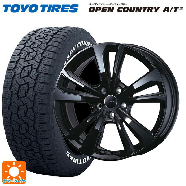 ランドローバー ディフェンダー(LE系)用 265/65R18 114H トーヨー オープンカントリー AT3 ホワイトレター ティーエーエス スマートライン 365 ブラック 新品サマータイヤホイール 4本セット