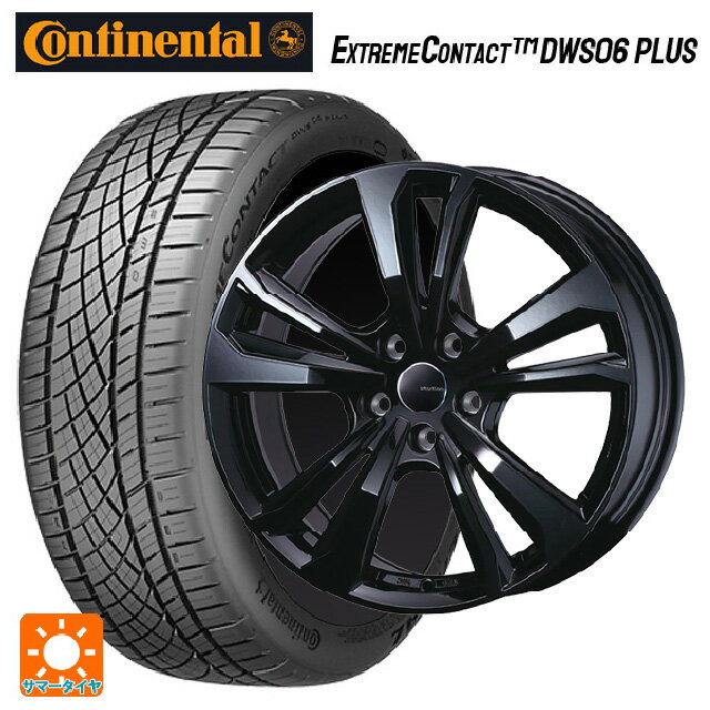 【6/11 1:59迄 全品ポイント5倍】ミニ ミニクロスオーバー(F60)用 225/50R18 95W コンチネンタル エクストリームコンタクト DWS06プラス 正規品 # ティーエーエス スマートライン 365 ブラック 新品サマータイヤホイール 4本セット
