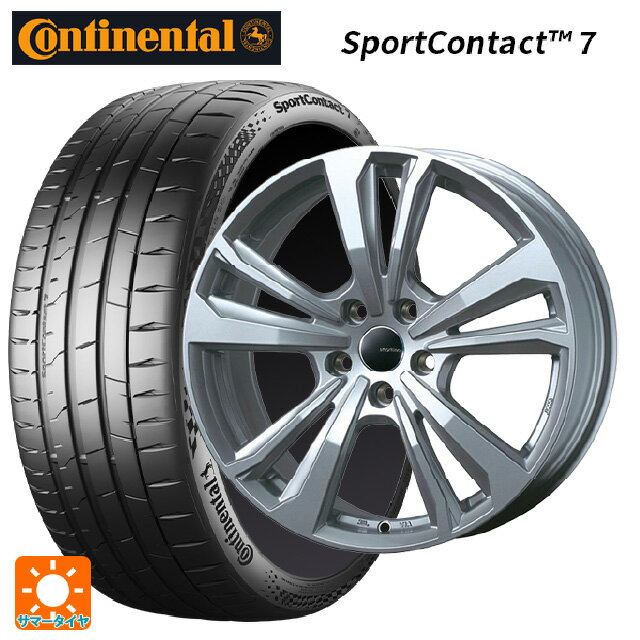 BMW 6シリーズ GT(G32)用 245/45R19 102Y XL コンチネンタル スポーツコンタクト 7 正規品 ティーエーエス スマートライン 365 シルバー 新品サマータイヤホイール 4本セット