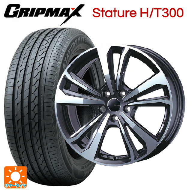 【6/15〜16限定 全品P5倍＆クーポン】ミニ カントリーマン(U25)用 225/55R18 98V グリップマックス スタチャーHT300 ブラックレター ティーエーエス スマートライン 365 ガンメタリックポリッシュ 新品サマータイヤホイール 4本セット