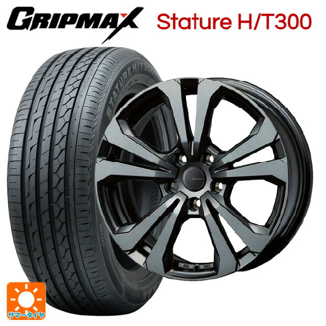 【6/15〜16限定 全品P5倍＆クーポン】ミニ カントリーマン(U25)用 225/55R18 98V グリップマックス スタチャーHT300 ブラックレター ティーエーエス アドバンスライン SV1 ガンメタリック 新品サマータイヤホイール 4本セット