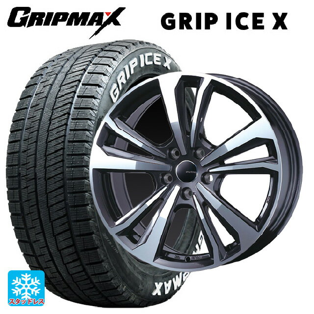 【6/15〜16限定 全品P5倍＆クーポン】ミニ ミニクラブマン(F54)用 205/55R16 91T グリップマックス グリップアイスX ホワイトレター ティーエーエス スマートライン 365 ガンメタリックポリッシュ 新品スタッドレスタイヤホイール 4本セット