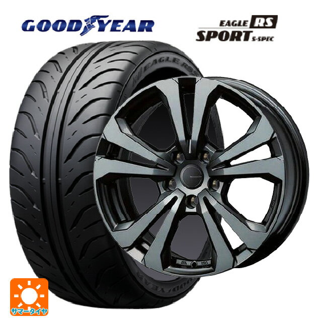 ジャガー XE(JA2系)用 225/50R17 98W XL グッドイヤー イーグル RS スポーツ S-スペック ティーエーエス アドバンスライン SV1 ガンメタリック 新品サマータイヤホイール 4本セット