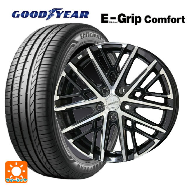 【6/22 20時〜 全品P5倍＆クーポン】205/60R16 92H グッドイヤー エフィシェントグリップ コンフォート 共豊 スマック グレイブ BP 16-6.5J 国産車用 サマータイヤホイール4本セット
