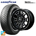 【8/20限定 最大3万円OFFクーポン】トヨタ プリウス(60系)用 195/65R16 92H グッドイヤー ベクターフォーシーズンズ ハイブリッド エムアイディー ナイトロパワー H6 スラッグ セミグロスブラック/マシニング 新品オールシーズンタイヤホイール 4本セット