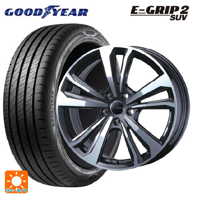 【6/11 1:59迄 全品ポイント5倍】ミニ カントリーマン(U25)用 225/60R17 99V グッドイヤー エフィシェントグリップ 2 SUV ティーエーエス スマートライン 365 ガンメタリックポリッシュ 新品サマータイヤホイール 4本セット
