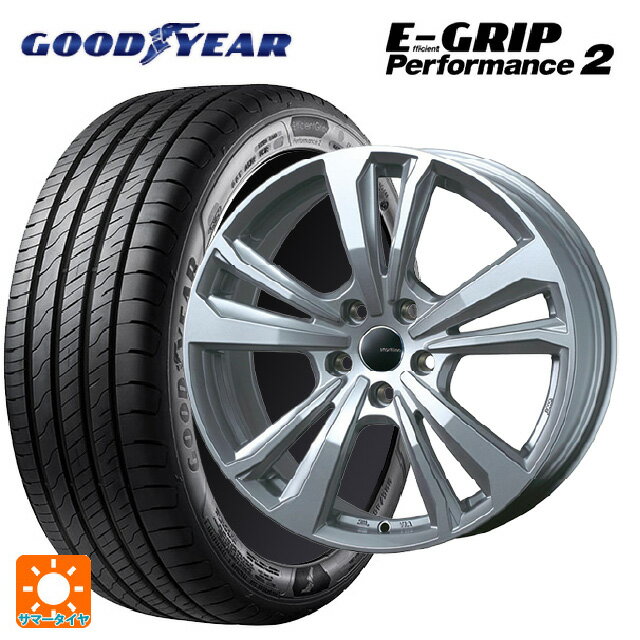 【6/15〜16限定 全品P5倍＆クーポン】シトロエン DS3 クロスバック(D34HN05)用 215/65R16 98V グッドイヤー エフィシェントグリップ パフォーマンス2 ティーエーエス スマートライン 365 シルバー 新品サマータイヤホイール 4本セット