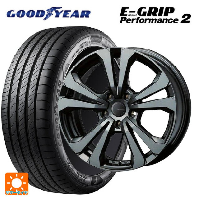 【6/11 1:59迄 全品ポイント5倍】ミニ ミニクーパー(ガソリン車)(F66)用 195/55R16 87W グッドイヤー エフィシェントグリップ パフォーマンス2 ティーエーエス アドバンスライン SV1 ガンメタリック 新品サマータイヤホイール 4本セット