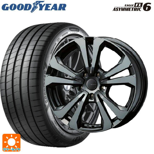 ルノー ルーテシア(BJA系)用 205/45R17 88Y XL グッドイヤー イーグル F1 アシメトリック6 # ティーエーエス アドバンスライン SV1 ガンメタリック 新品サマータイヤホイール 4本セット