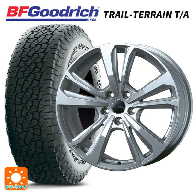 メルセデスベンツ GLA(H247)用 215/65R17 99T BFグッドリッチ トレイルテレーン T/A ホワイトレター 正規品 ティーエーエス スマートライン 365 シルバー 新品サマータイヤホイール 4本セット