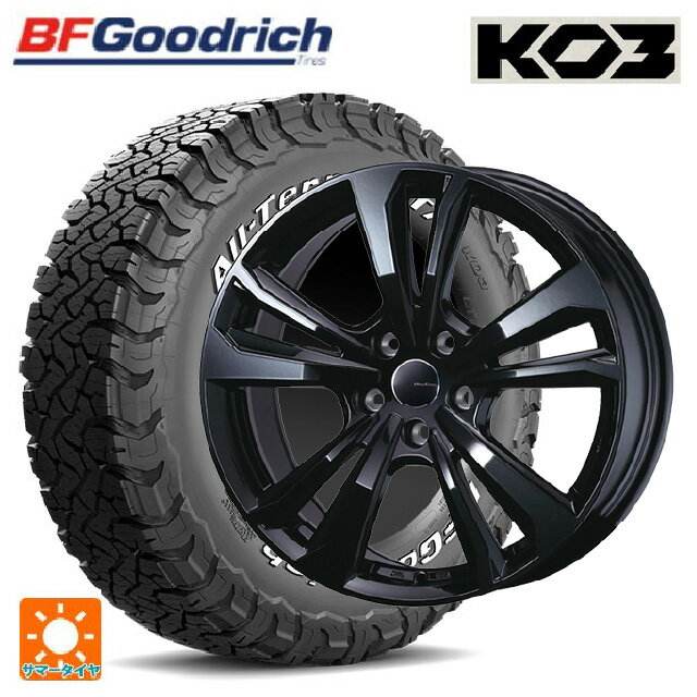 ランドローバー ディフェンダー(LE系)用 265/65R18 117/114S BFグッドリッチ オールテレーン TA KO3 ホワイトレター 正規品 ティーエーエス スマートライン 365 ブラック 新品サマータイヤホイール 4本セット