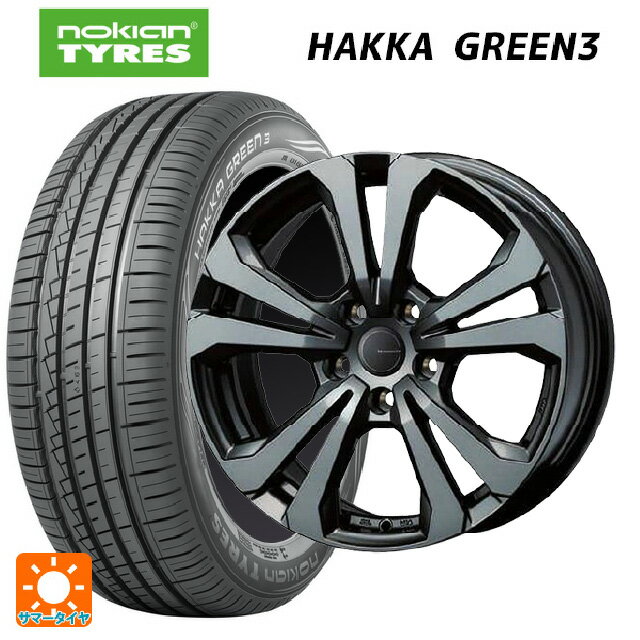 【6/11 1:59迄 全品ポイント5倍】ミニ ミニクーパー(電気自動車)(J01)用 195/60R16 93H XL ノキアン ハッカ グリーン3 ティーエーエス アドバンスライン SV1 ガンメタリック 新品サマータイヤホイール 4本セット