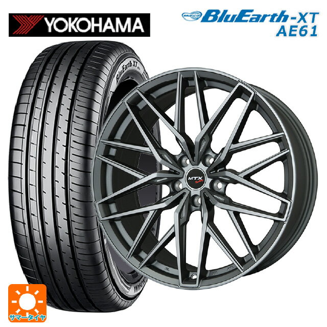 【6/15〜16限定 全品P5倍＆クーポン】ミニ ミニクロスオーバー(F60)用 225/50R18 95V ヨコハマ ブルーアースXT AE61 # ビックウェイ ユーロバーン ニュルブルグ MTX MT 新品サマータイヤホイール 4本セット