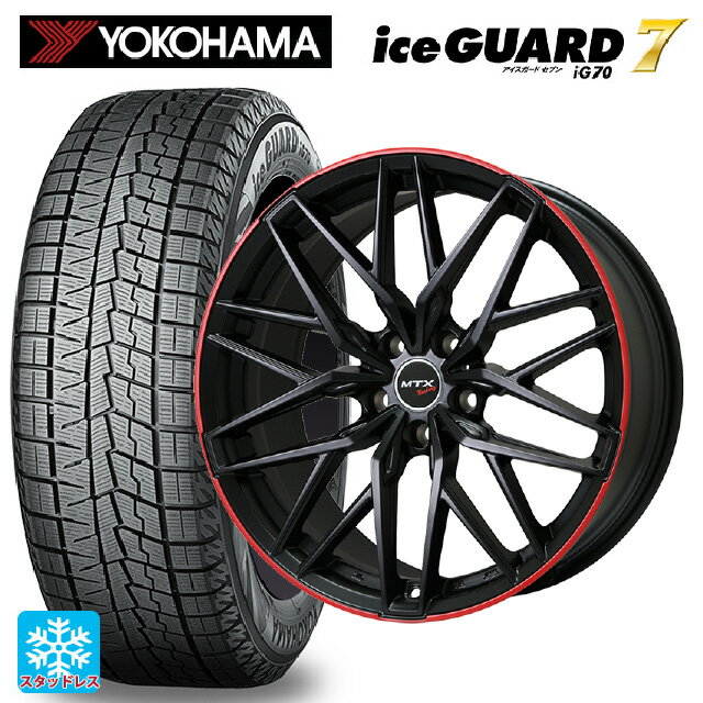 【6/15〜16限定 全品P5倍＆クーポン】ミニ ミニ(F55/F56)用 195/55R16 87Q ヨコハマ アイスガード7(IG70) ビックウェイ ユーロバーン ニュルブルグ MTX MB/RD 新品スタッドレスタイヤホイール 4本セット