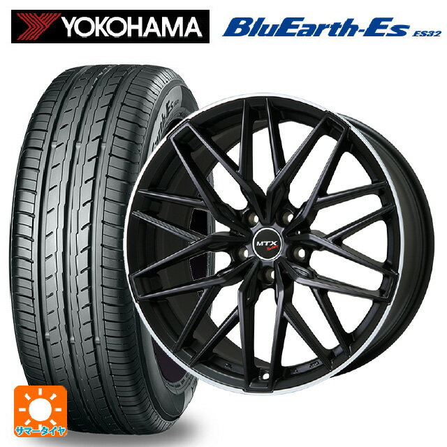 ミニ ミニクロスオーバー(F60)用 225/50R18 95V ヨコハマ ブルーアースEs ES32 # ビックウェイ ユーロバーン ニュルブルグ MTX MB/リムP 新品サマータイヤホイール 4本セット