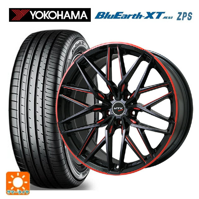 【6/15〜16限定 全品P5倍＆クーポン】ミニ ミニクロスオーバー(F60)用 225/50R18 95V RFT ヨコハマ ブルーアースXT AE61 ZPS ビックウェイ ユーロバーン ニュルブルグ MTX GB/MRD 新品サマータイヤホイール 4本セット
