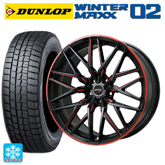 【6/15〜16限定 全品P5倍＆クーポン】ミニ ミニクラブマン(F54)用 205/55R16 91Q ダンロップ ウィンターマックス 02(WM02) ビックウェイ ユーロバーン ニュルブルグ MTX GB/MRD 新品スタッドレスタイヤホイール 4本セット