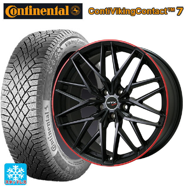 【6/15〜16限定 全品P5倍＆クーポン】ミニ ミニクロスオーバー(F60)用 225/55R17 101T XL コンチネンタル コンチバイキングコンタクト7 正規品 ビックウェイ ユーロバーン ニュルブルグ MTX MB/RD 新品スタッドレスタイヤホイール 4本セット