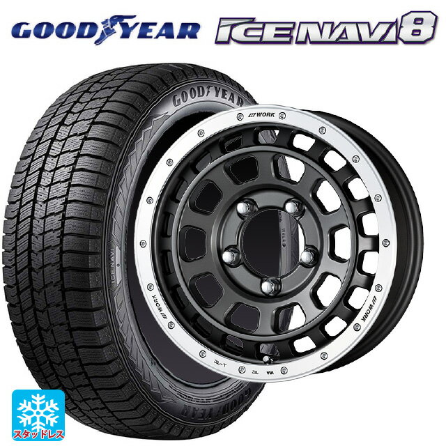 【6/20限定 全品P5倍＆クーポン】215/65R16 98Q グッドイヤー アイスナビ8 # ワーク クラッグ ティーグラビッツ MGMRC 16-7J 国産車用 スタッドレスタイヤホイール4本セット