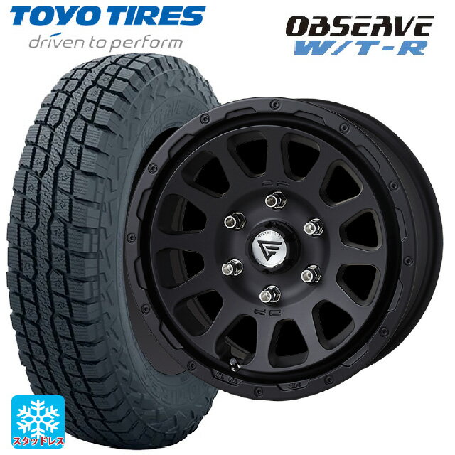 トヨタ ランドクルーザープラド(150系)用 265/70R17 112Q トーヨー オブザーブ W/T-R # エクシズルライン デルタフォース オーバル マットブラック 新品スタッドレスタイヤホイール 4本セット