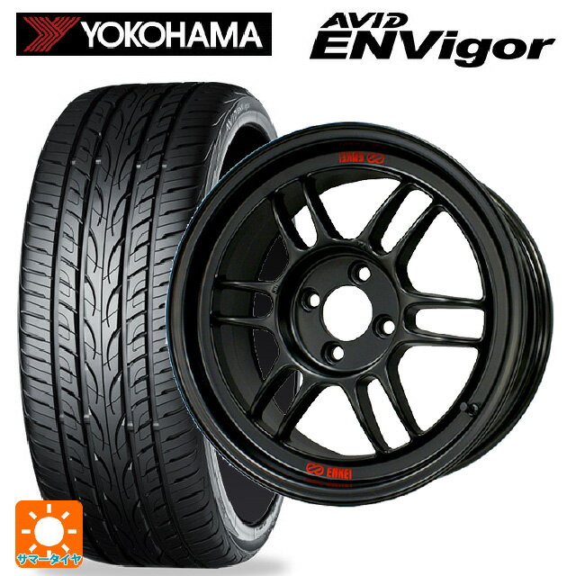 スバル フォレスター(SL系)用 225/55R18 102W XL ヨコハマ エービット エンビガー S321 # エンケイ レーシング RPF1 マットブラック 新品サマータイヤホイール 4本セット