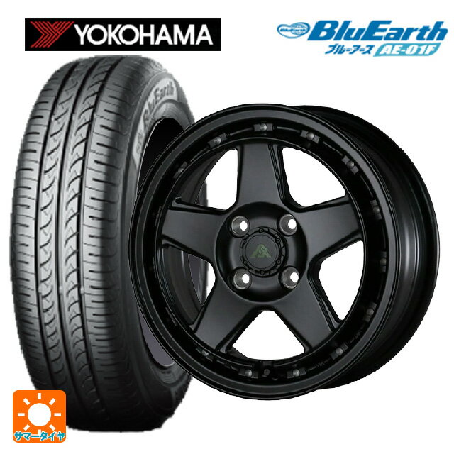 【6/11 1:59迄 全品ポイント5倍】185/55R16 83V ヨコハマ ブルーアース AE01F ドゥオール フェニーチェ XC5 マットブラックミルド 16-6J 国産車用 サマータイヤホイール4本セット